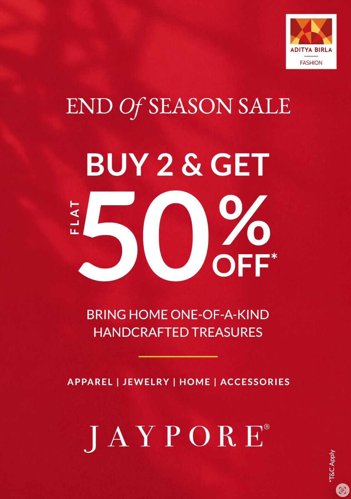 Jaypore | End Of Season Sale | HLP Gallerria