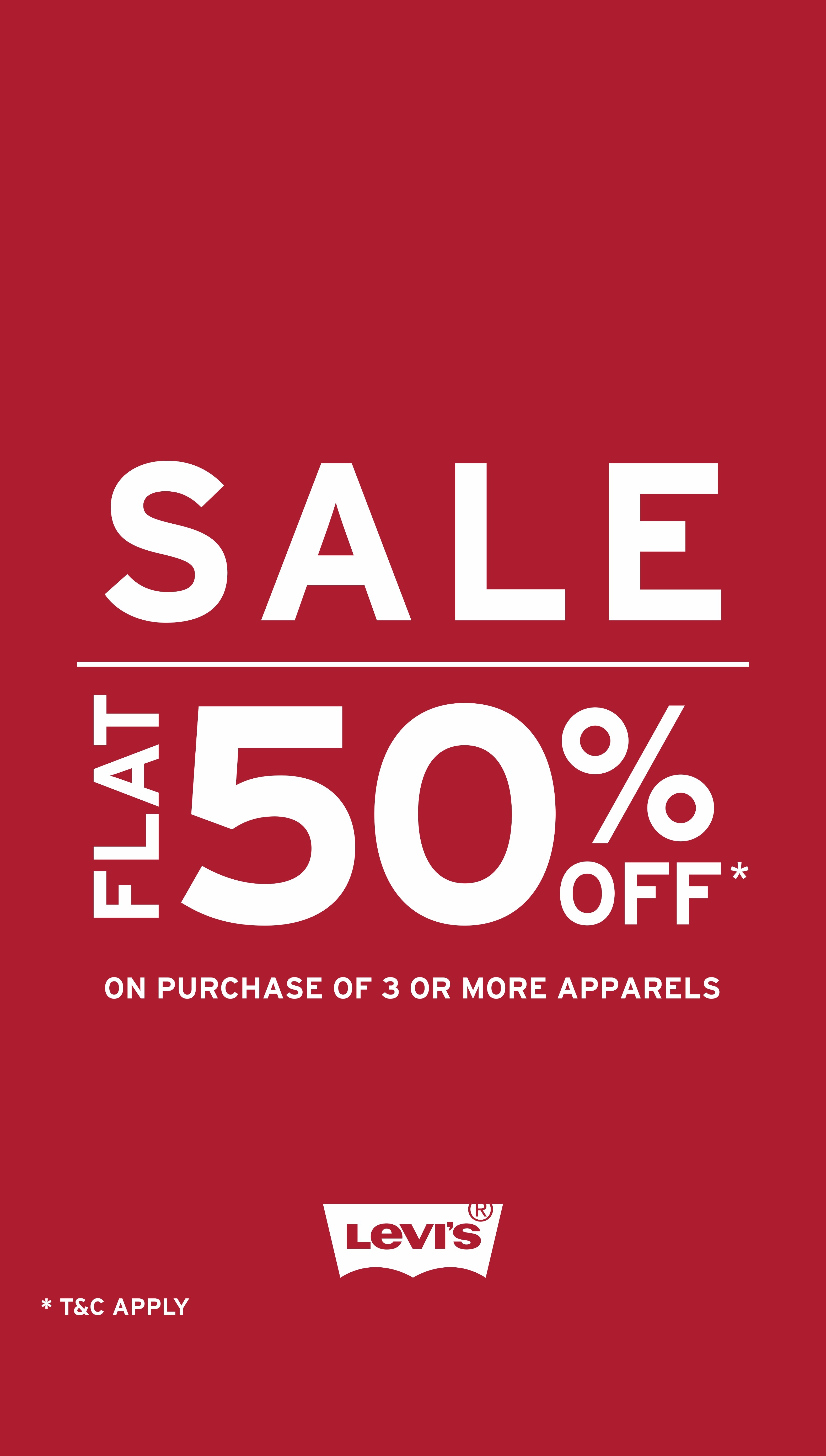 Levis | Sale 50% OFF | HLP Gallerria